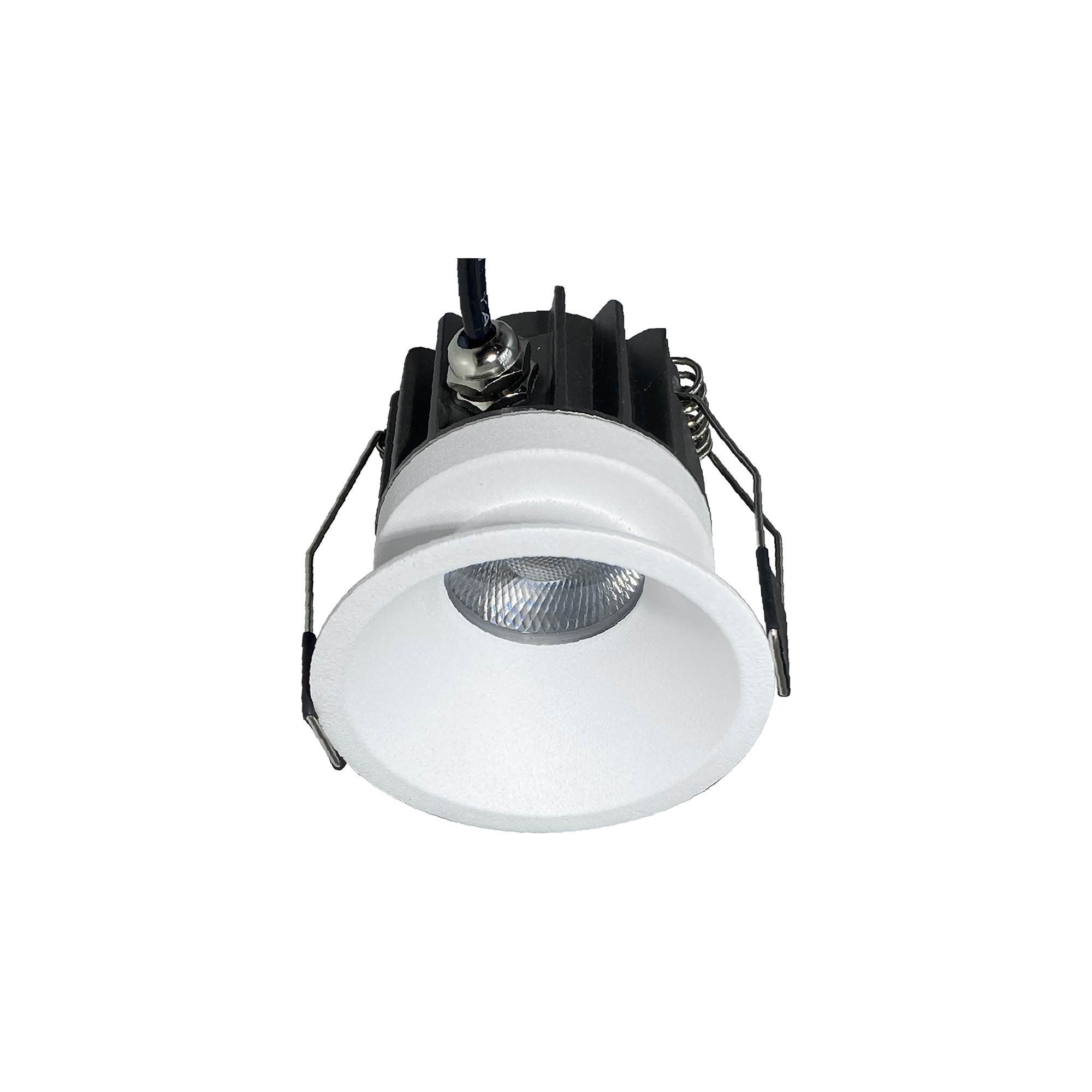 M8764  Rombok Downlight 8W LED, CCT Switchable, Cut Out: 55mm, 720lm, 36° Deg, IP65 DRIVER INC., White